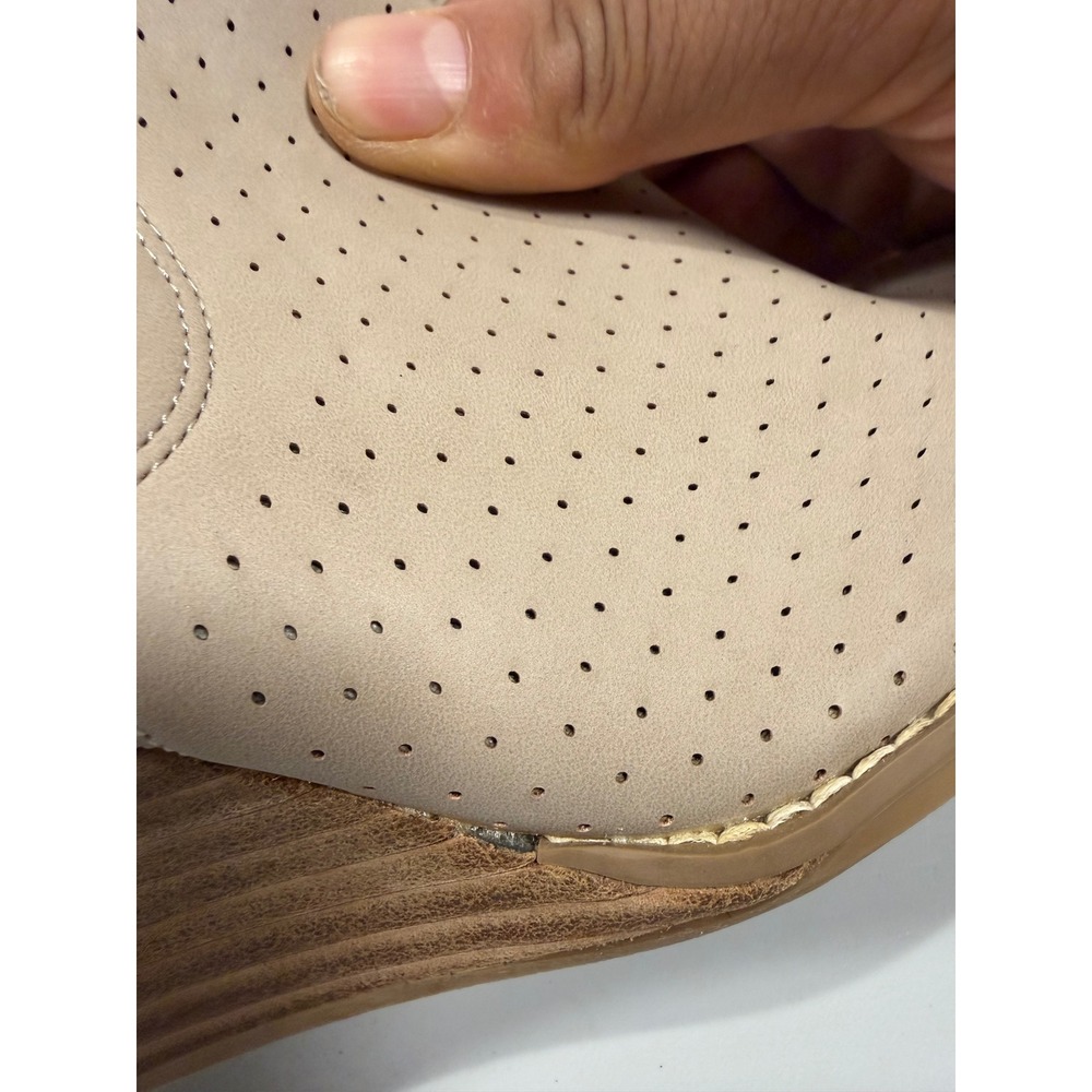DV DOLCE‎ VITA ANTHROPOLOGIE GERDY SIZE 8 PERFORATED ANKLE WEDGE BOOTIE BOOT - Picture 8 of 13